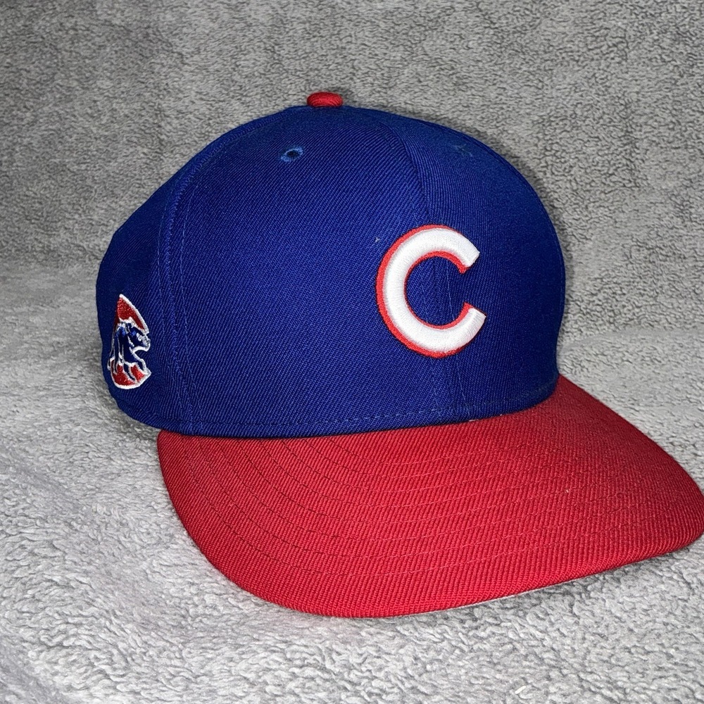 Chicago Cubs New Era 9FIFTY‎ Snapback Hat Blue Red Wool MLB Baseball Cap Retro